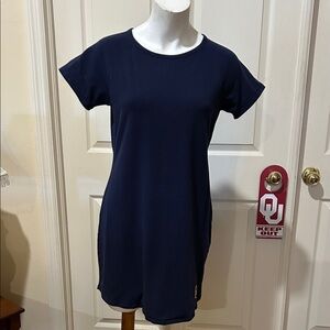 MICHAEL Michael Kors Dark Blue Short Sleeve Dress. Small
